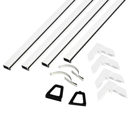 Phifer Phifer White Aluminum 5/16 in. W X 48 in. L Screen Frame Kit 1 pk 3021672